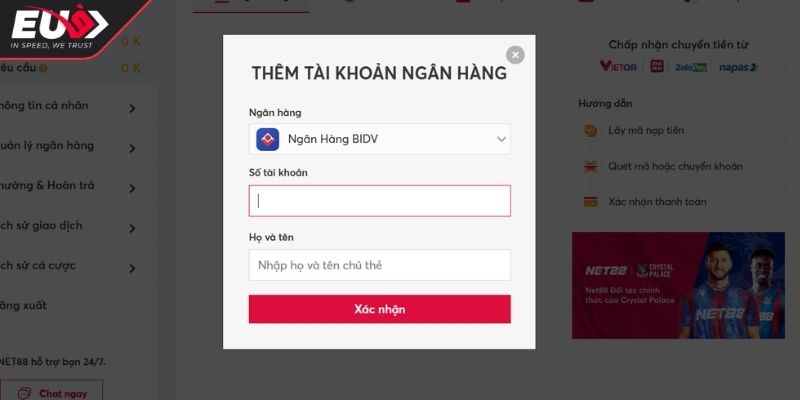 Nạp và rút tiền Eu9 2 Truy cập tài khoản rút tiền